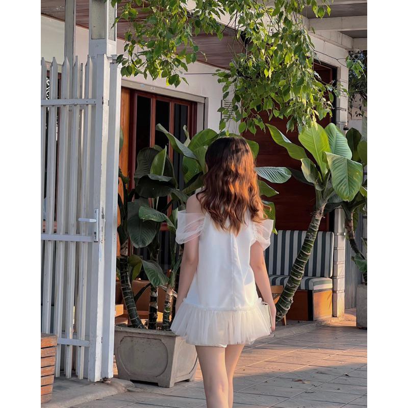 Áo yếm nữ GERME avnt042305 tay phối ren hàng thiết kế