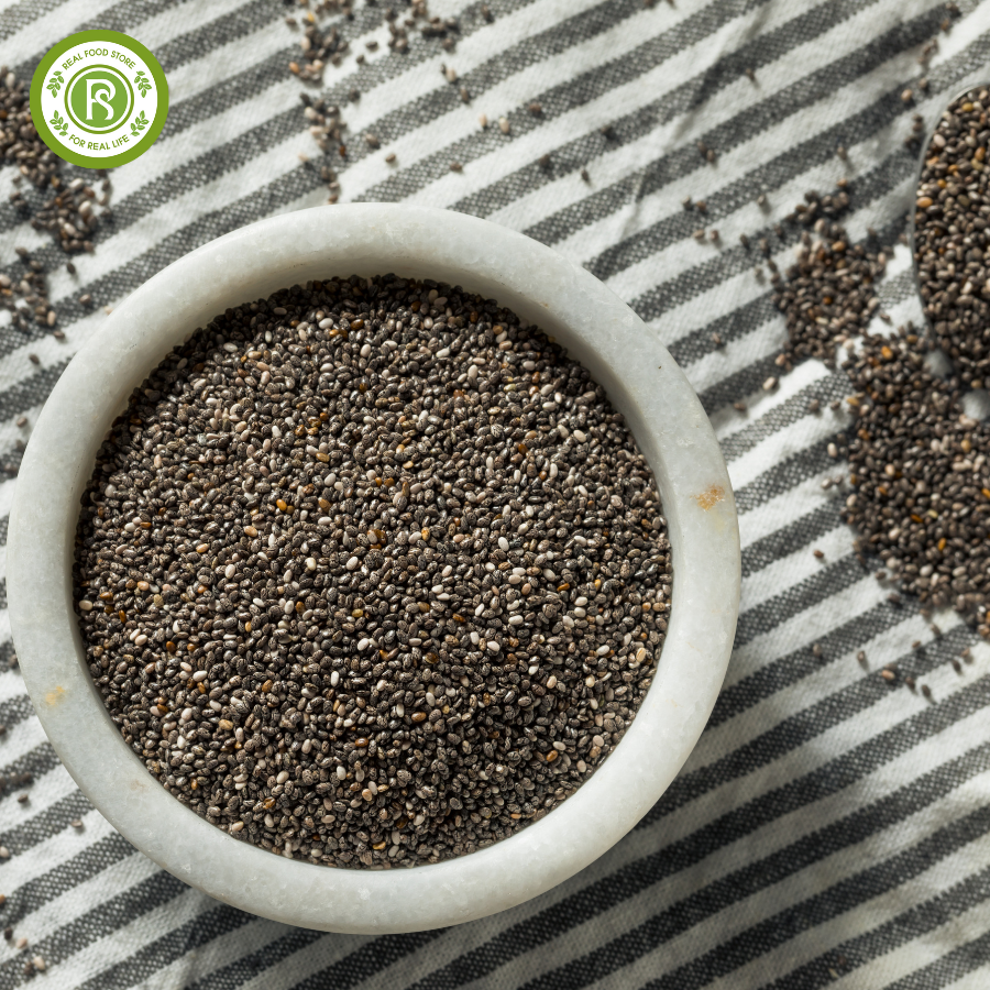 1KG Hạt Chia Đen Hữu Cơ Mỹ Real Food (Chia Seeds Organic)