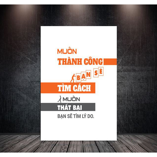 Tranh Slogan tạo động lực treo văn phòng truyền cảm hứng làm việc -  PGĐL1439