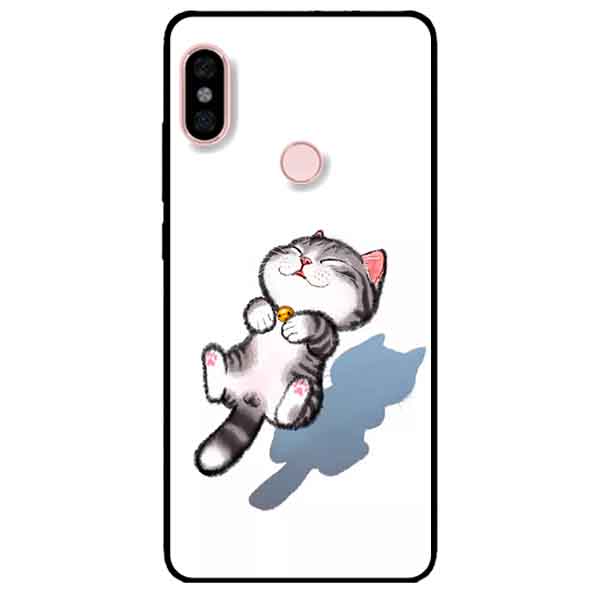 Ốp lưng in cho Xiaomi Redmi Note 5 Pro Mẫu Mèo Sọc