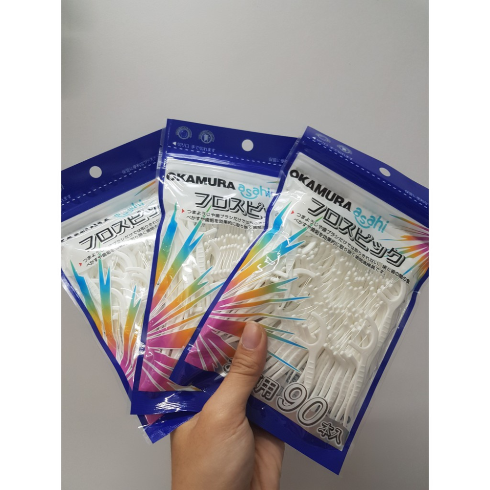Tăm chỉ nha khoa Okamura, túi zip 50 chiếc