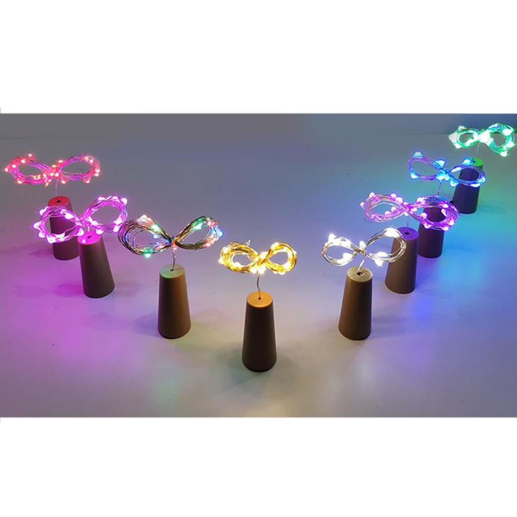 Nút Bần Đậy Chai Rượu Gắn Dây Đèn LED Trang Trí Ấn Tượng