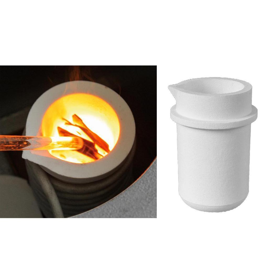 4pcs 1kg Quartz Silica Melting Crucible Pot Gold Silver Platinum Casting