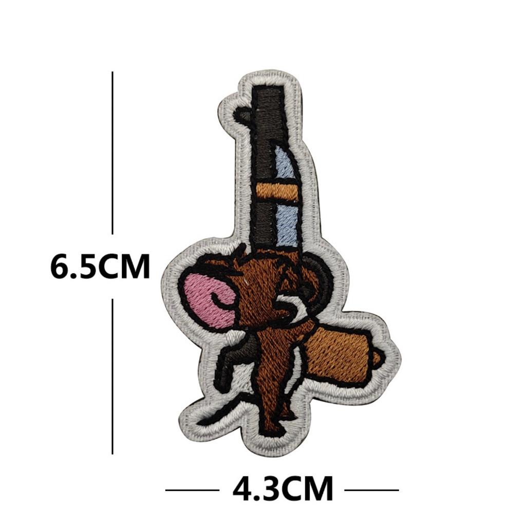 Patch_velcro Tom &amp; Jerry dán quần áo_ba lô_túi xách