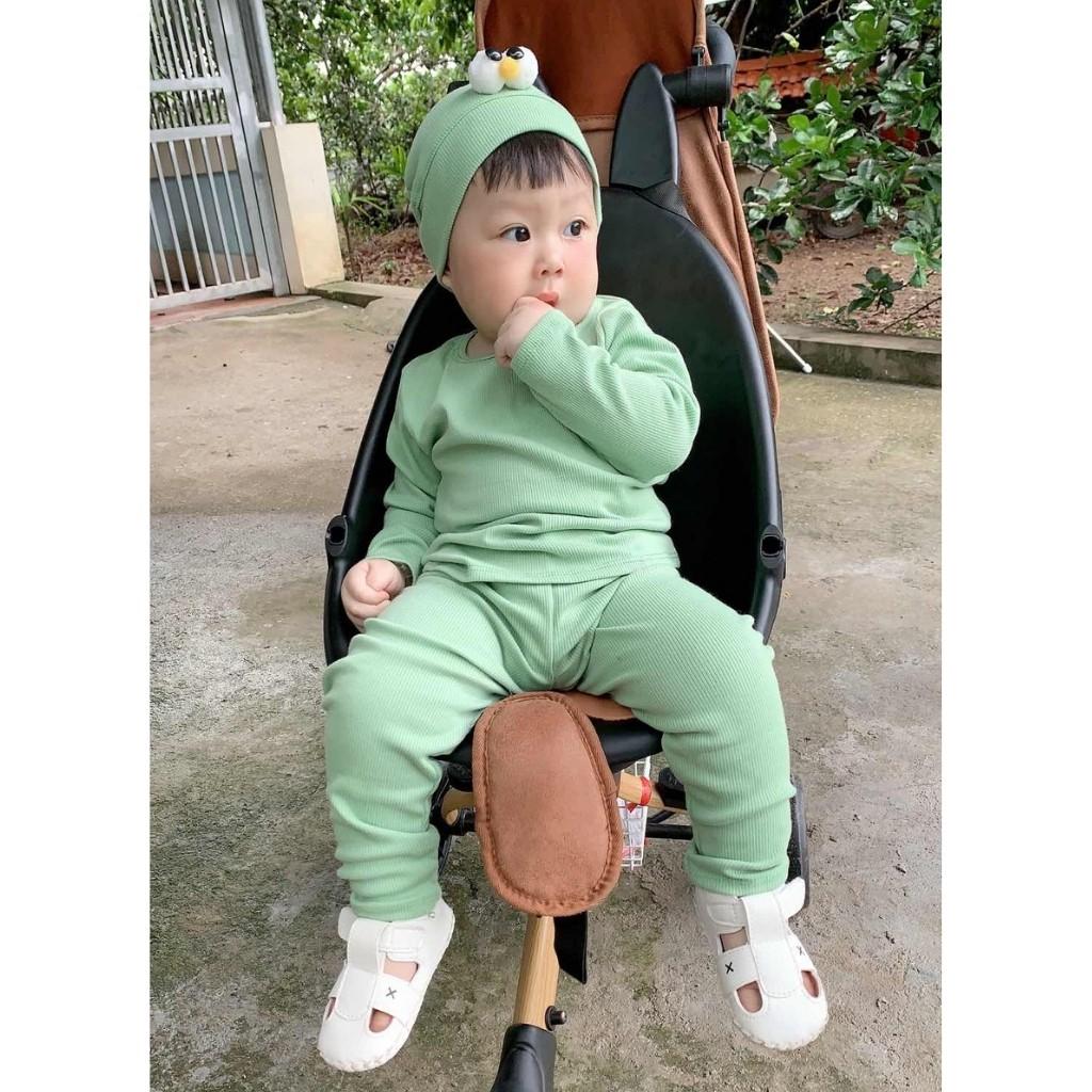 Bộ Dài Tay Cho Bé Bộ Len Tăm Dài Tay SIMPSON chất len tăm cao cấp form cực đẹp bé mặc ngủ bao ấm