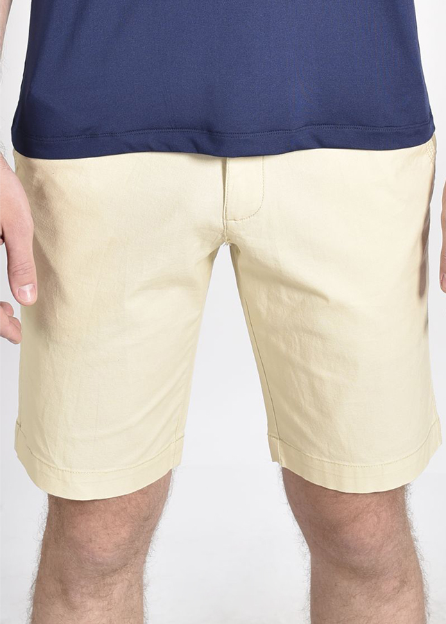Quần Short Khaki Nam 0Ply Trơn Novelty NSKMMNMCSR1813820 - Vàng Nhạt
