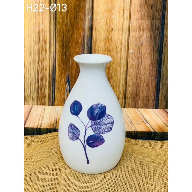 Mẫu bình Decor cắm hoa men sứ xương. Gốm sứ Bát Tràng.