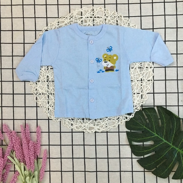 Set 4 Áo Sơ Sinh Màu Cho Bé