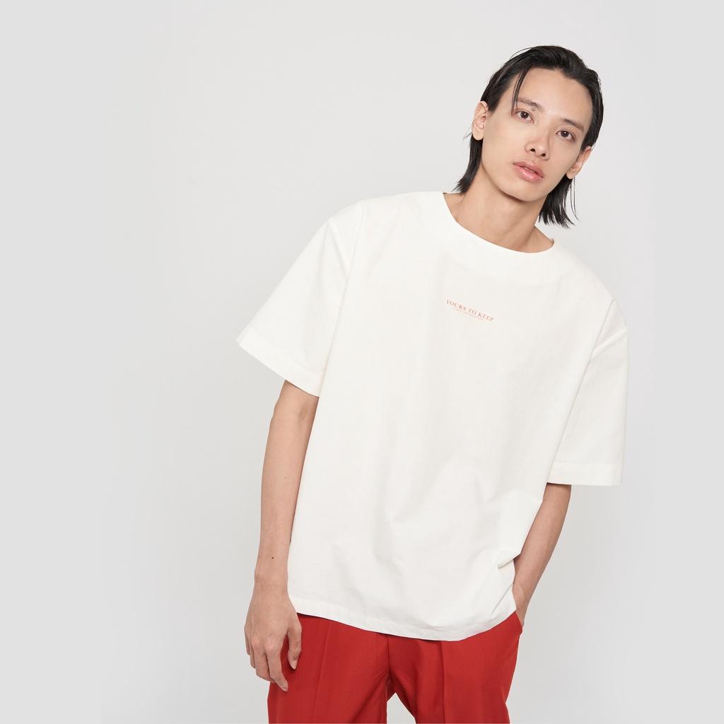 Áo kiểu cổ tròn dáng rộng trắng Yours Oversized Top