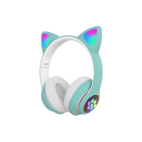 Tai nghe không dây, chụp tai mèo STN-28, Bluetoth 5.0, có mic đàm thoại