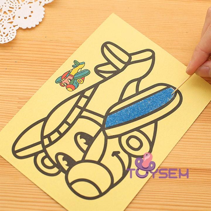 Bộ 10 tranh cát tập vẽ tập tô cho bé từ 3 tuổi - Quà tặng sinh nhật cho các bé