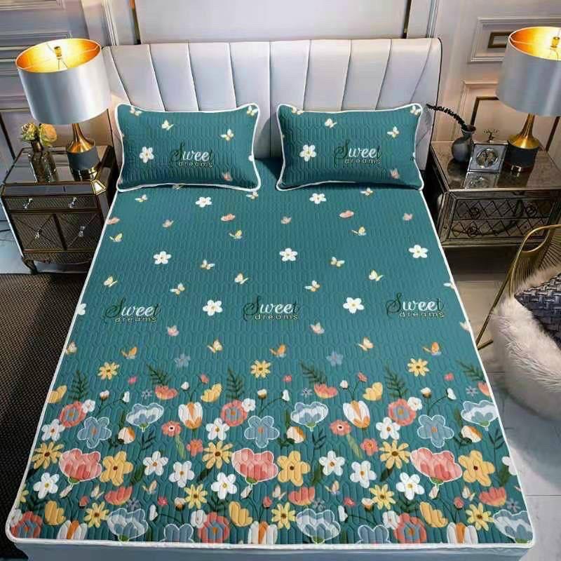 Chiếu điều hòa cao su non 5D M2T Bedding vải lụa Tencel mát cao su non Latex mềm mịn đủ kích thước m6/m8/2m2