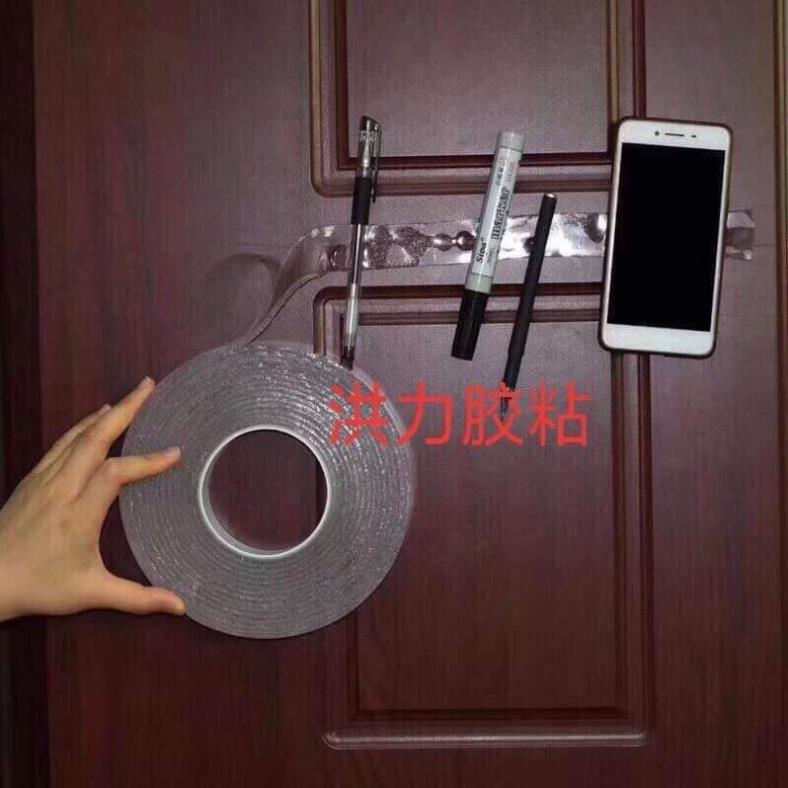 Cuộn băng dính 2 mặt trong suốt loại 3m
