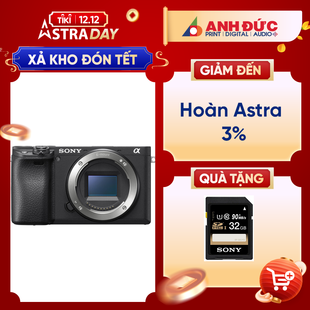 Máy Ảnh Sony Alpha A6400 (Body/Lens E PZ 16-50mm) - Hàng Chính Hãng