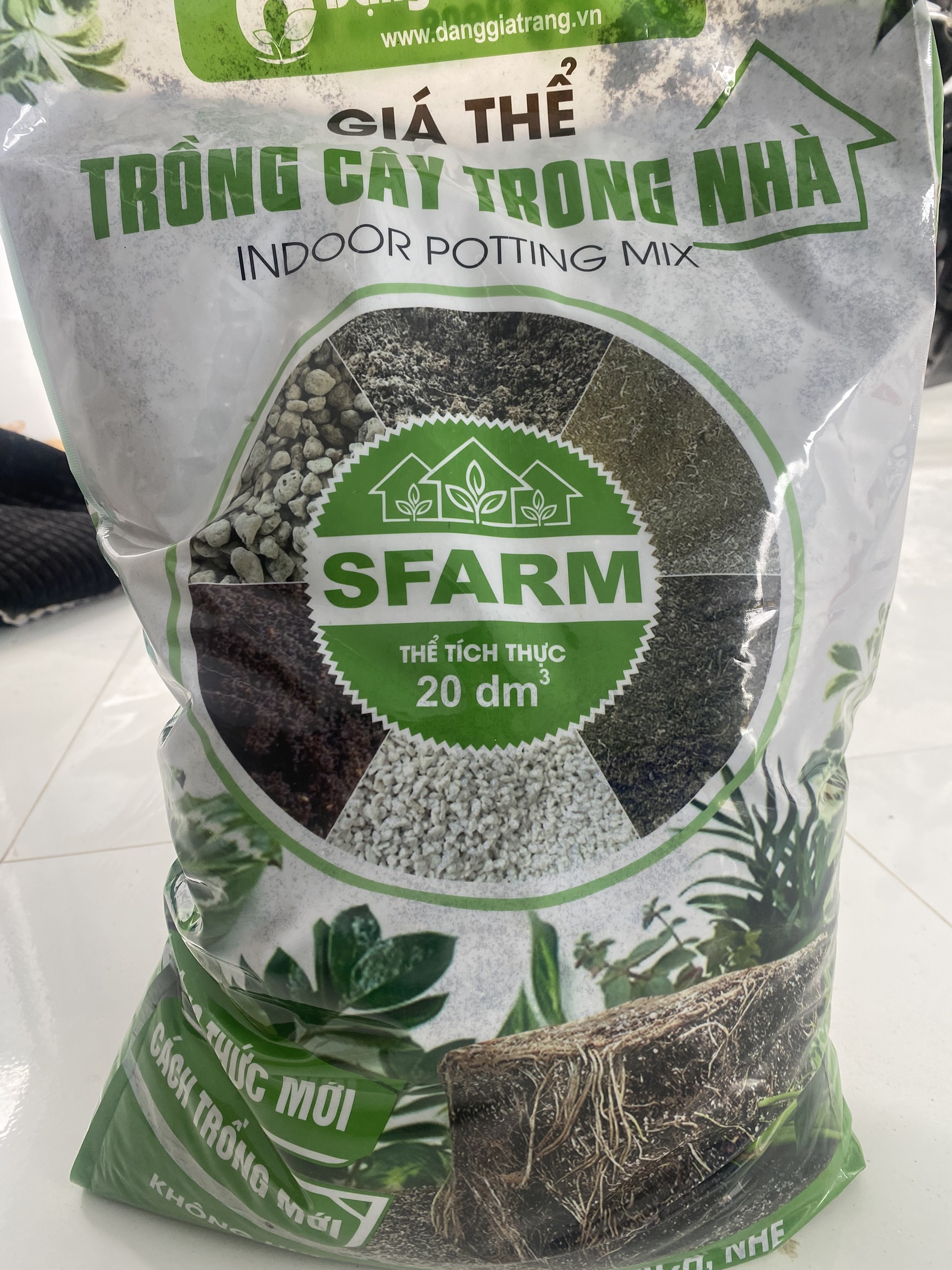 Giá thể trồng cây trong nhà