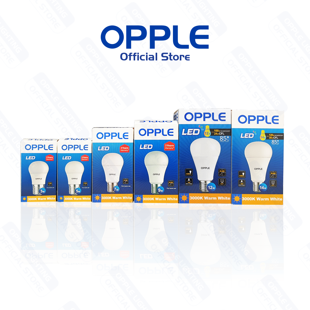 Bóng đèn OPPLE LED Bulb Ecomax E27 - Tiết kiệm điện, tuổi thọ cao lên đến 20.000 giờ