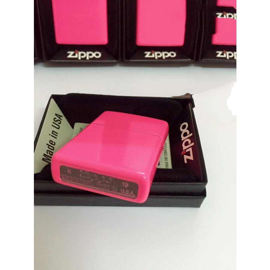 Bật lửa Zippo 28886 –Bật lửa Zippo Neon Pink Matte