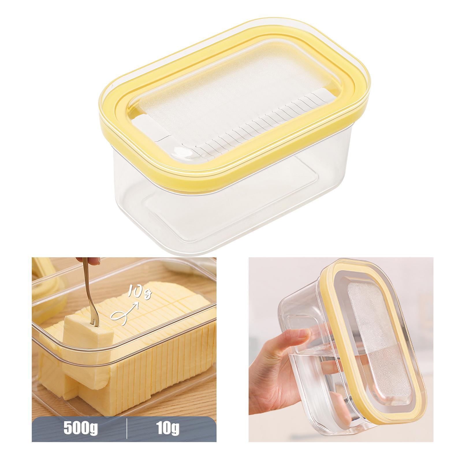 2 in 1 Clear Butter Container Cheese Keeper with Sealed Lid