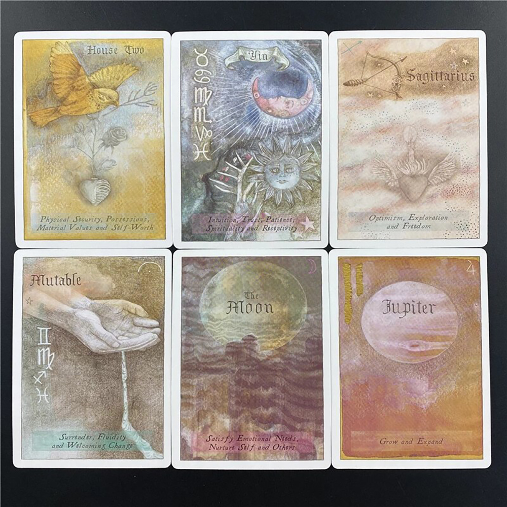 Bộ Bài Heavenly Bodies Astrology Oracle 51 Lá  Đá Thanh Tẩy