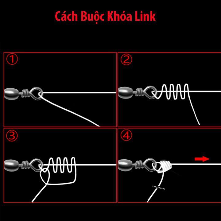 Khóa Link Câu Cá Khóa Link Chống Xoắn Chịu Tải Lớn Siêu Rẻ Cao Cấp - Phụ kiện câu cá