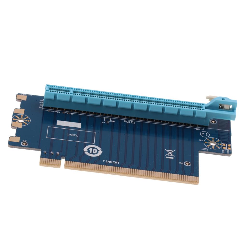 PCI Express Expansion PCI-E 16X 90 Degree Adapter Riser Card Converter