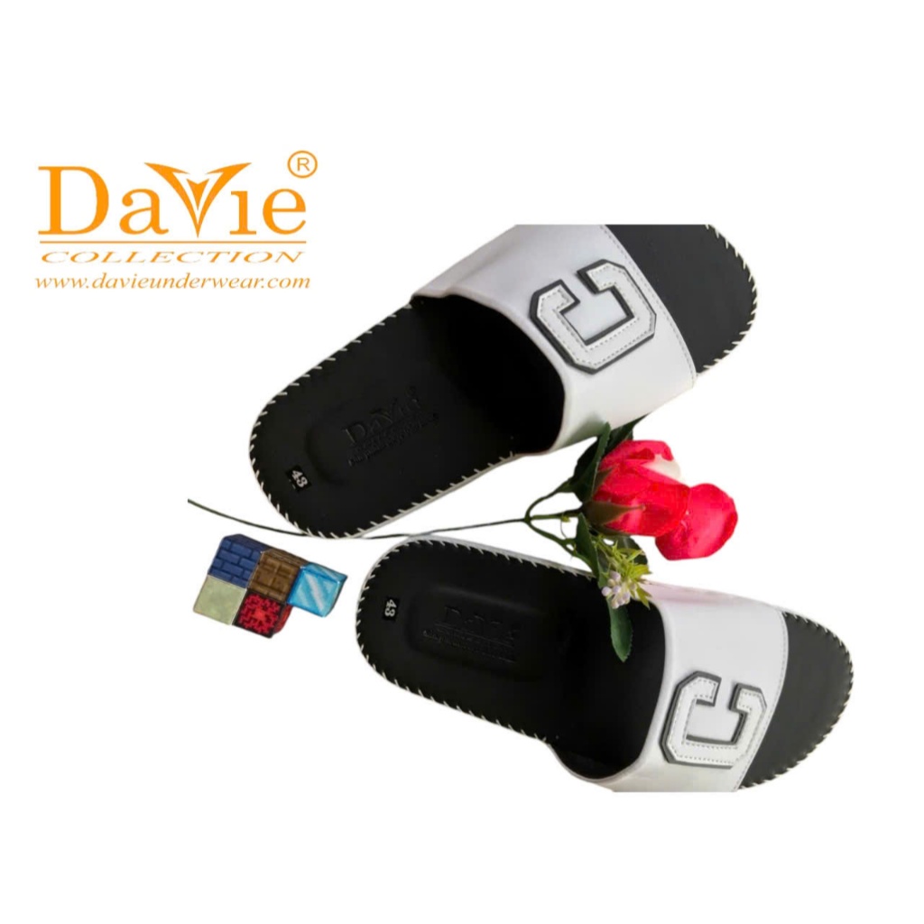 Dép Nam Quai Ngang Thương Hiệu Davie Dvsd04 Đường May Chắc Chắn, Đế Chống Trơn Trượt