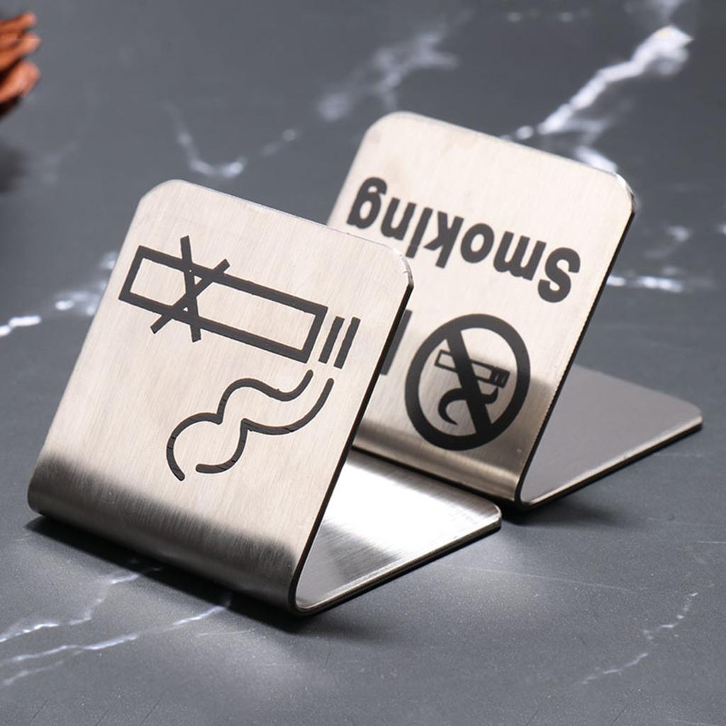 Stainless Steel No Tent Warning Sign Reminder