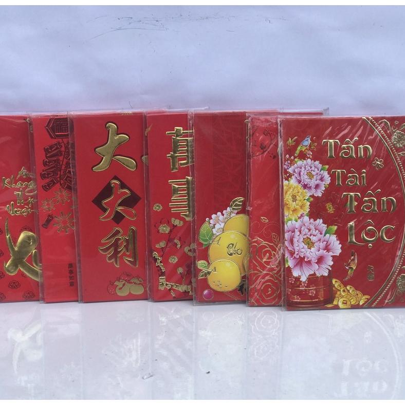 COMBO 6 bao lì xì tết 2023 khổ 8x13cm và 8x17cm Mẫu ngẫu nhiên