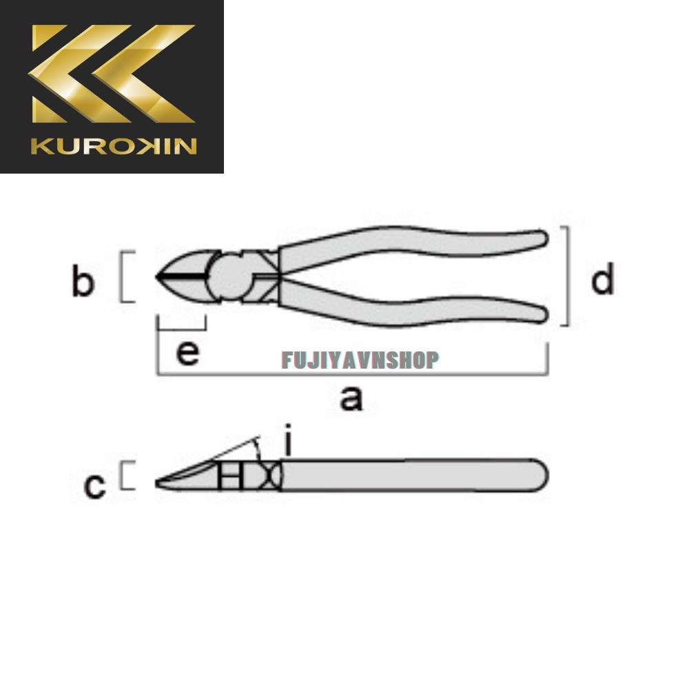Kìm cắt tác động mạnh KUROKIN - FUJIYA 700N-175BG