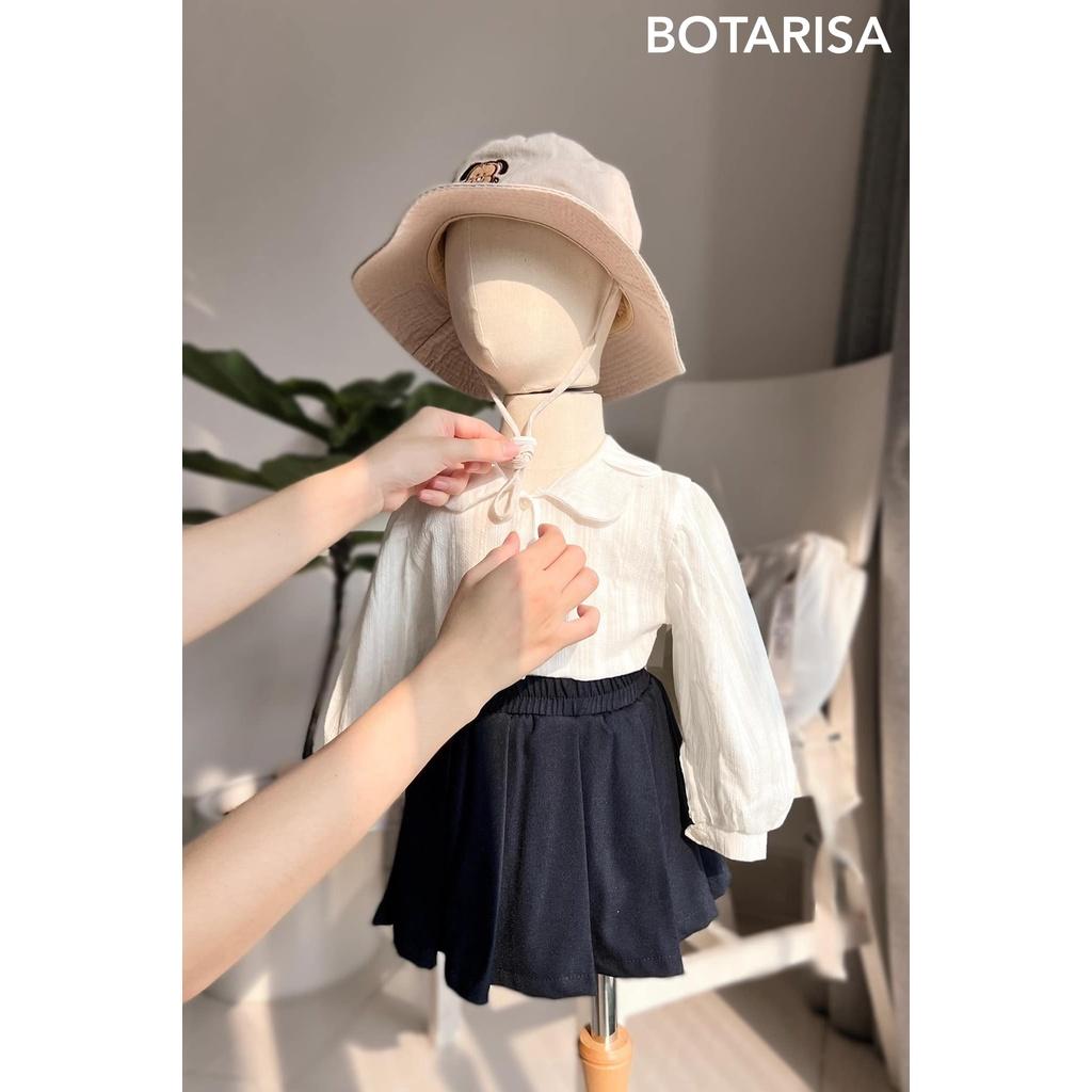 Áo sơ mi bé trai Botarisa phối màu theo phong cách Hàn Quốc cho trẻ 10-30kg