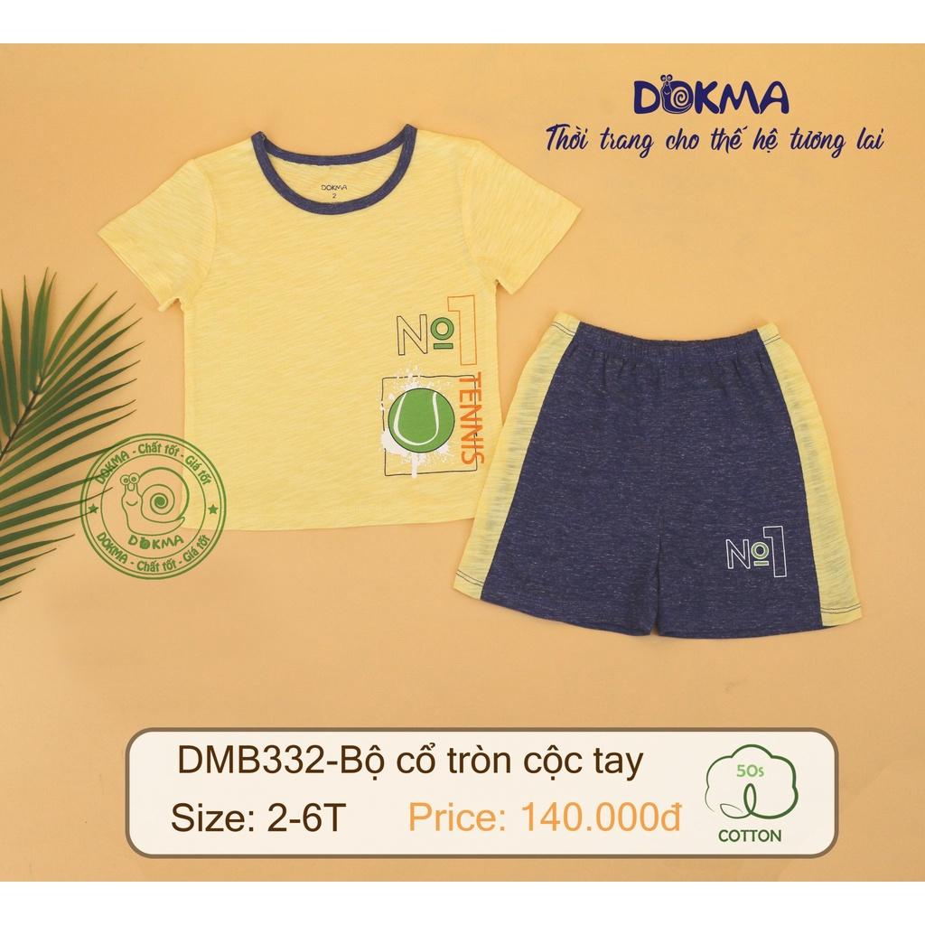 Bộ cộc tay bé trai 2-6 tuổi hình vợt tennis, Bộ hè cho bé hình ngộ nghĩnh vải cotton xước co giãn tốt thấm hút mồ hôi tốt