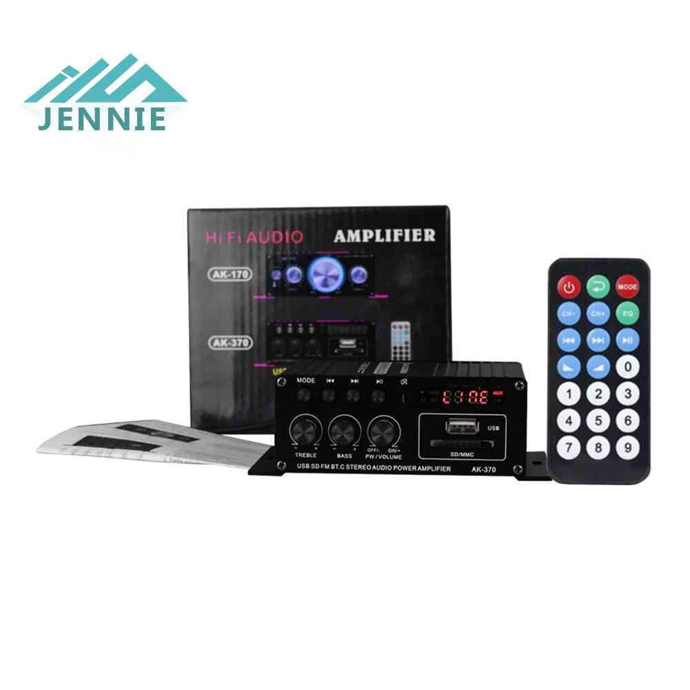 Bộ Khuếch Đại Âm Thanh Hifi AK370 20W + 20W 12V Cho Xe Hơi