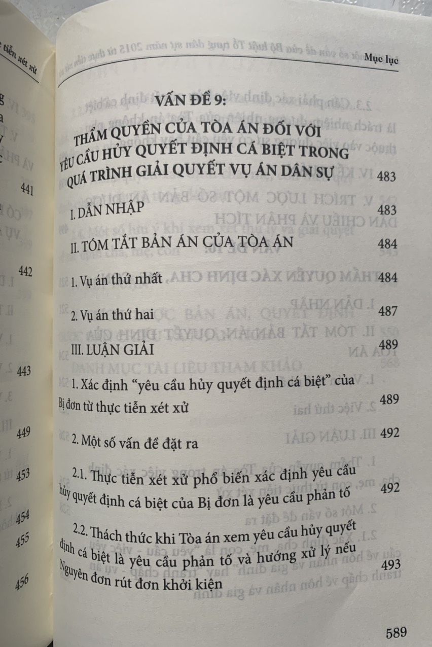 Lý giải một số vấn của Bộ luật Tố tụng dân sự năm 2015 từ thực tiễn xét xử (tái bản lần thứ nhất, có sửa đổi, bổ sung)