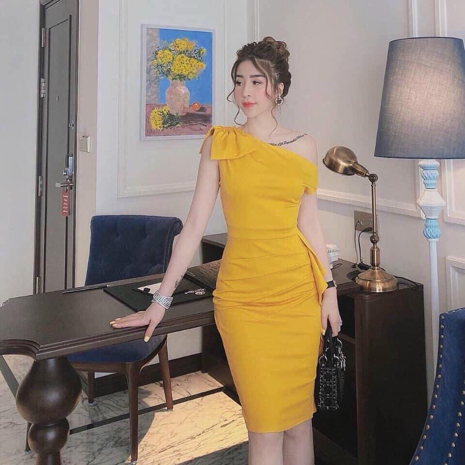 Đầm lệch vai bèo sang trọng