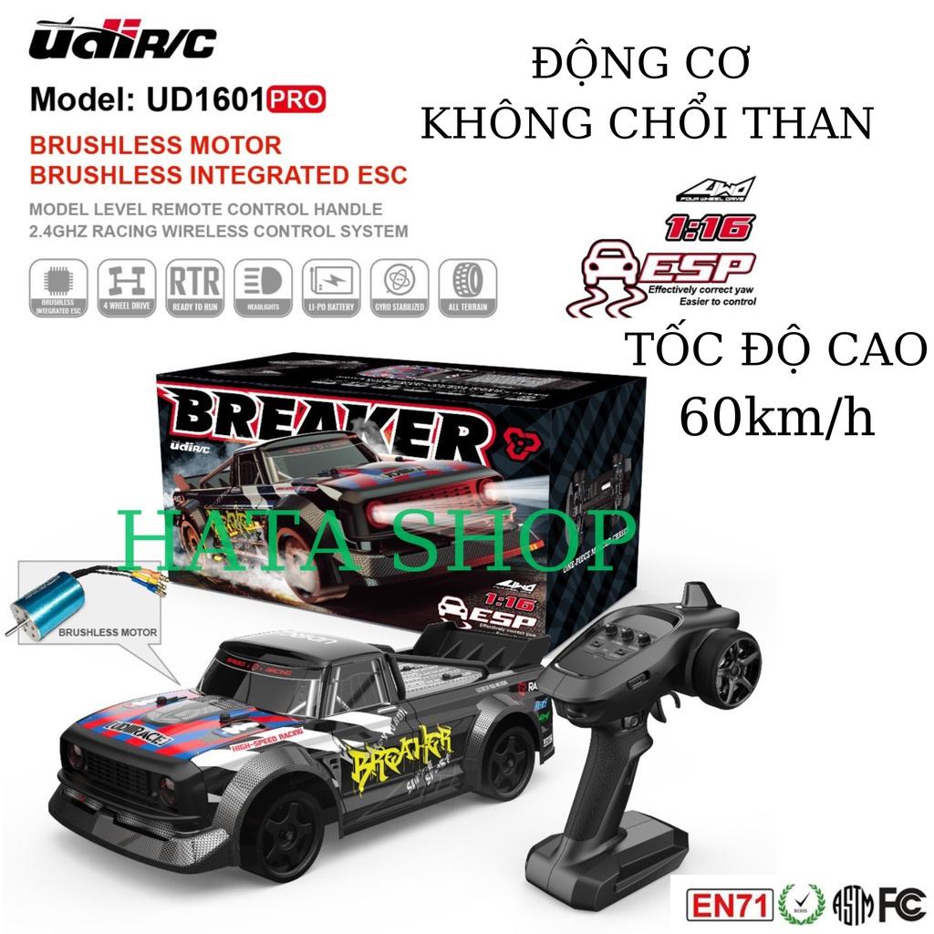 Xe Đua Địa Hình UD1601 bản PRO Tốc Độ 60km/h BREAKER Động Cơ Không Chổi Than 1:16