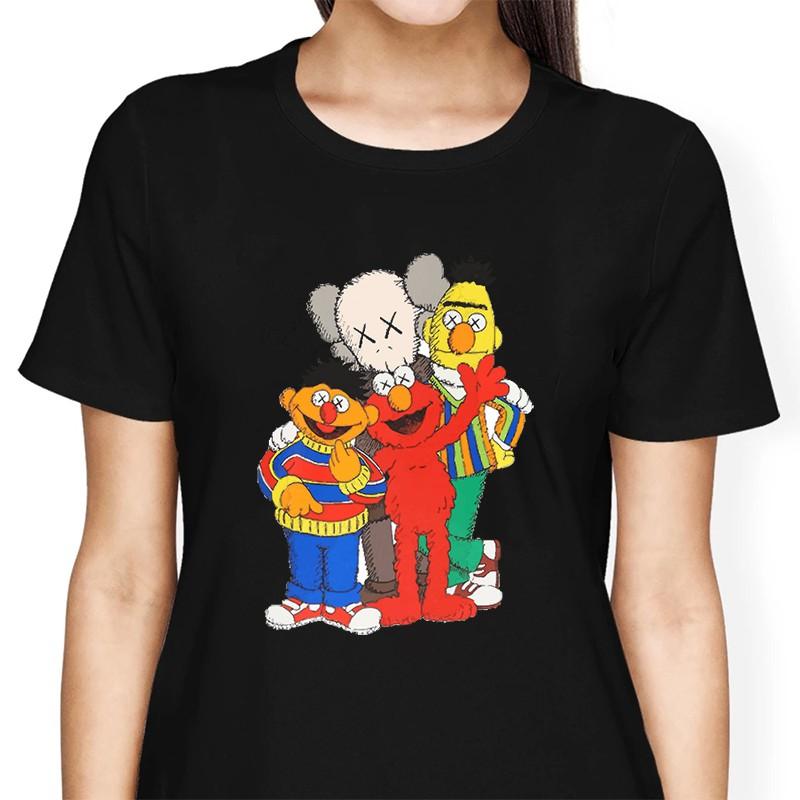 Áo Phông Nam Nữ Tay Ngắn Kaws Hoạt Hình - Mã AT034