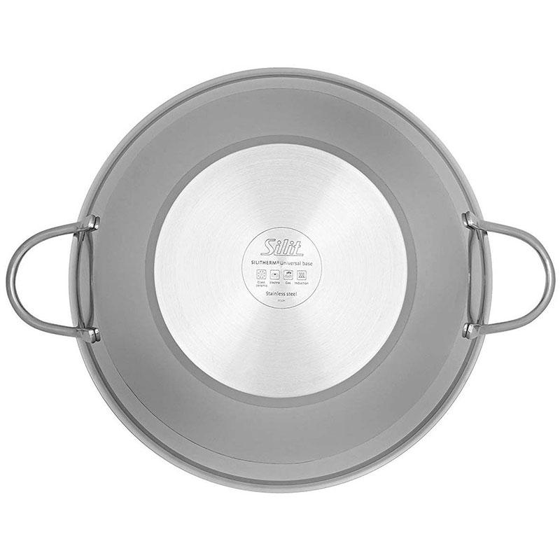 Chảo Xào 2 Quai Silit Wok 32cm, Chất Liệu Thép Không Gỉ Nguyên Khối, Dùng Cho Mọi Loại Bếp, Nhập Đức Chính Hãng