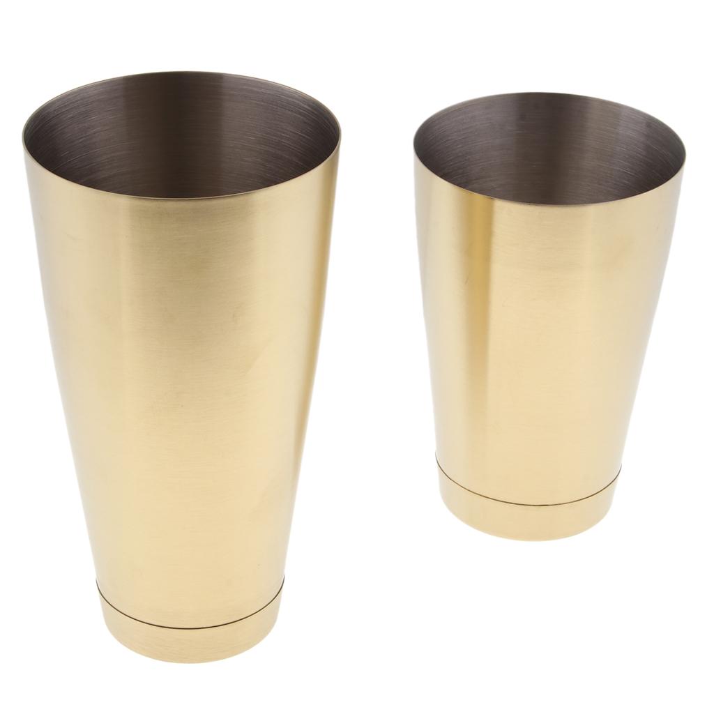 Cocktail Shaker Set Stainless Steel Bartender Boston Shaker Pourers Black