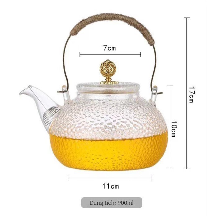 Bình Trà Cao Cấp Có Lõi Lọc Sang Trọng Thể Tích 700ml  – 900ml