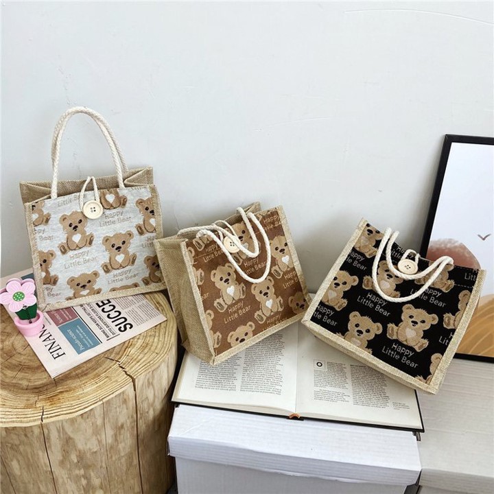 Túi cói túi tote mini đi biển nữ đẹp đi chơi thời trang dễ thương cute phong cách vintage