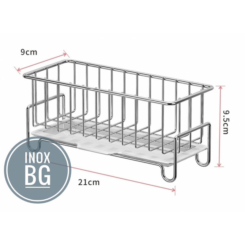 Kệ để đồ rửa bát nhà bếp inox 304 có khay hứng nước