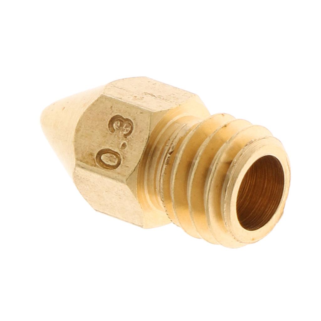 0.3mm Brass Nozzle for 1.75mm 3D  Head Hotend Extruder Accessories