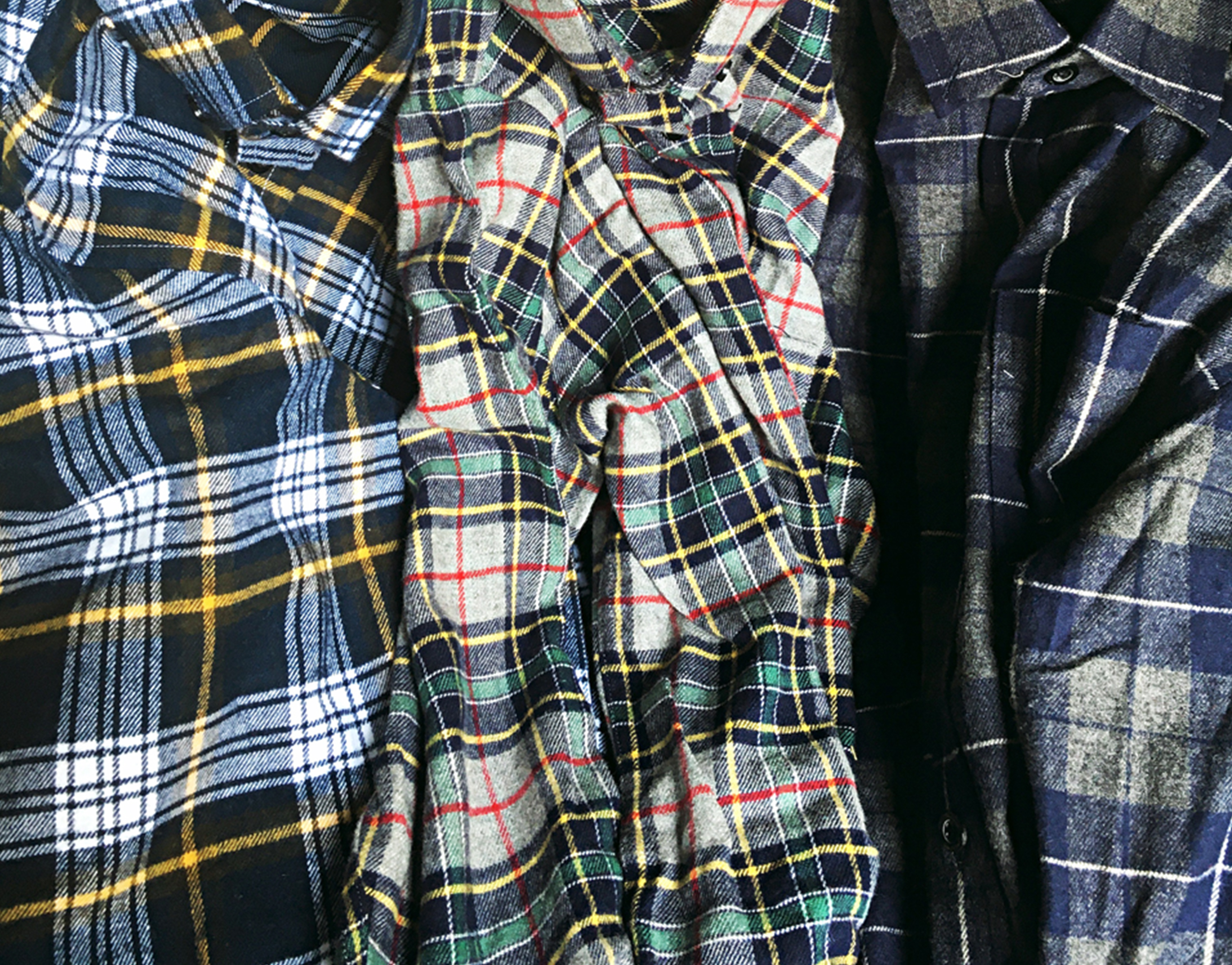 Áo sơ mi kẻ caro nam dài tay chất cotton dạ flannel shirt