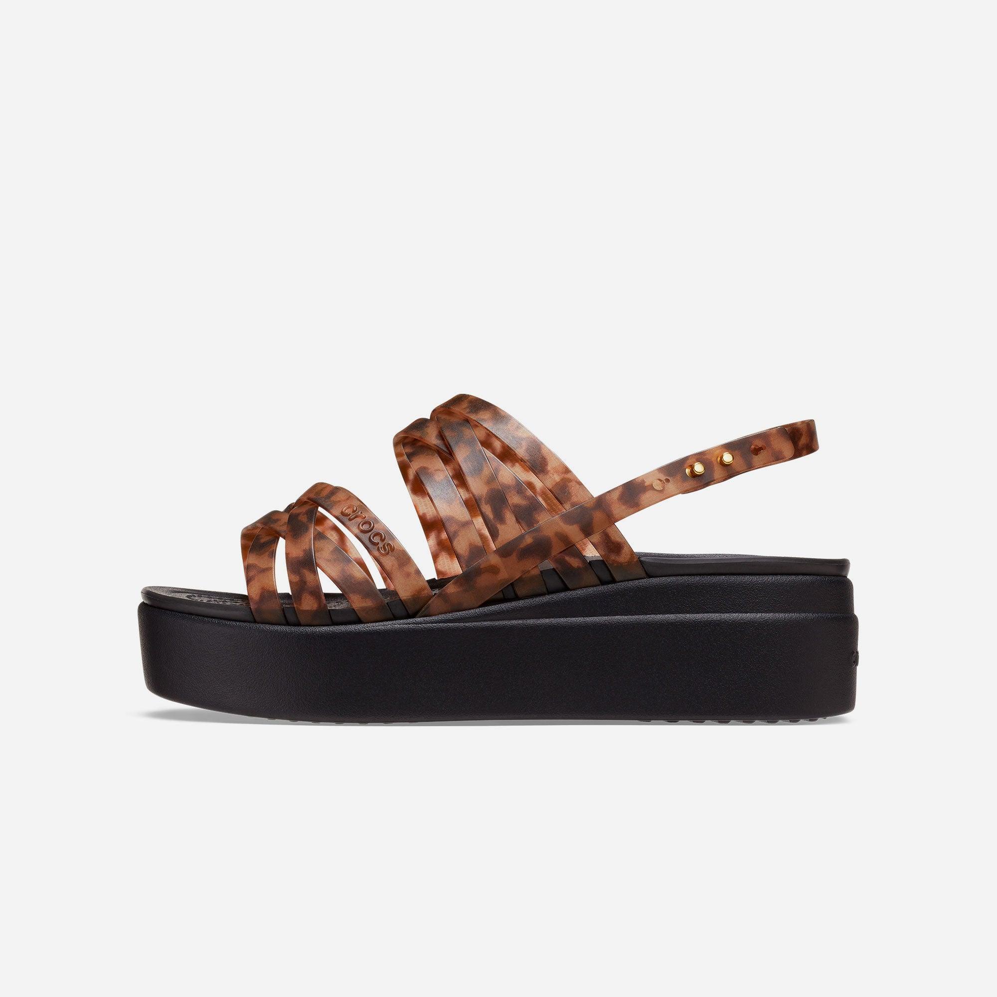 Dép nhựa nữ Crocs Brooklyn Low Wedge W Tort - 207639-20W