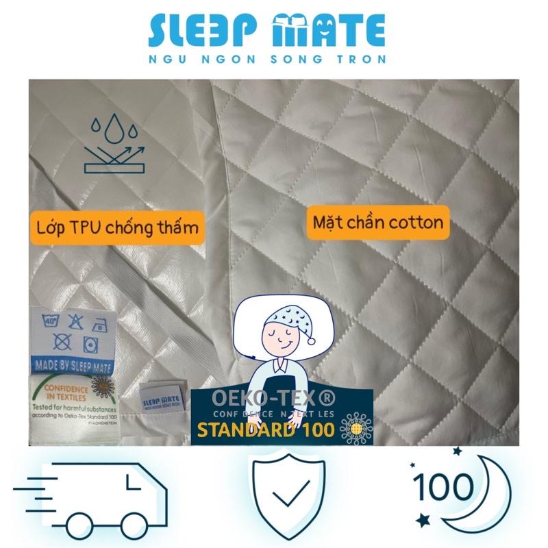 Bảo vệ đệm - nệm chống thấm HANVICO cotton cao cấp dày 7mm tiêu chuẩn khách sạn