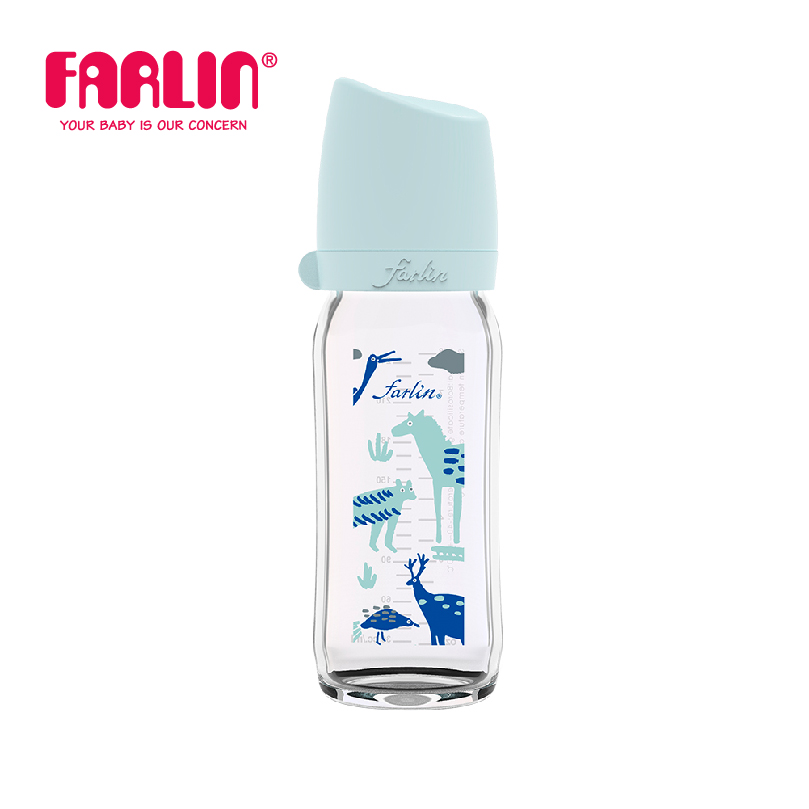 Bình Sữa Thủy Tinh Cổ Rộng City Bottle của FARLIN- Nam Phi - 240ml