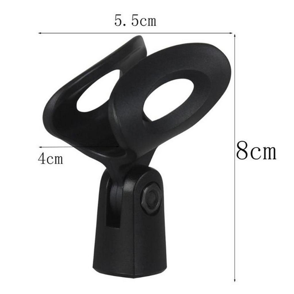 Microphone Mic Clip Holder for 26-30mm Mic Stand Adapter Tabletop Mic Parts
