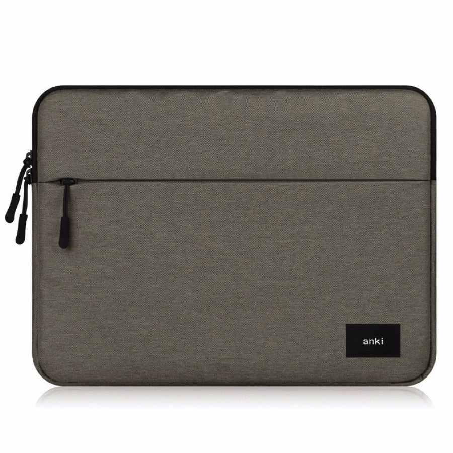 Túi chống sốc cho macbook, laptop, surface 13 inch - Thương hiệu Anki - Xám Vàng