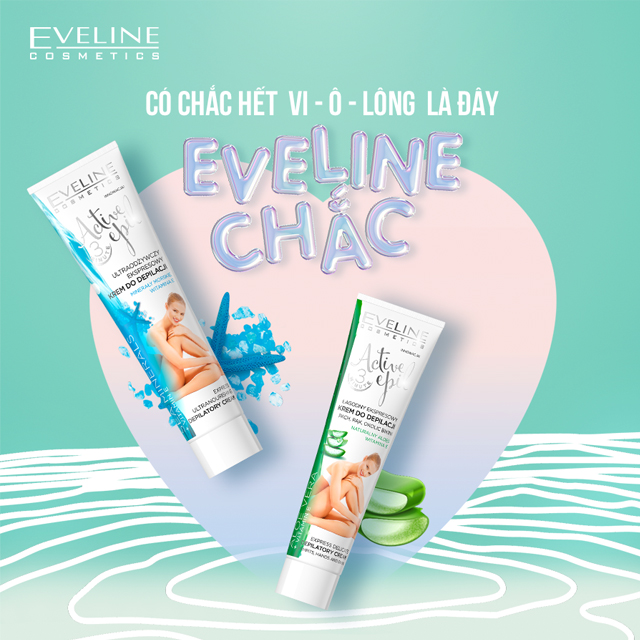 Kem Tẩy Lông Eveline Ba Lan Active Epil Từ Khoáng Chất Biển Cho Mọi Loại Da 125ml