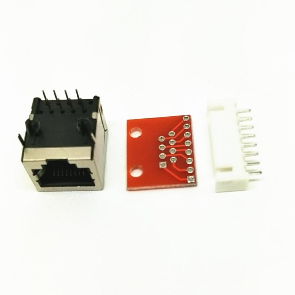 2x Starter Board Kit Check Ethernet PCB Rj45 Connector Terminals Electrical Installation Kits
